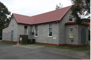 Old Church Hall at Forest Hill Uniting Church used to house the Uniting Op Shop